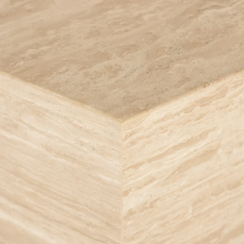 Richmond Säule Vespin beige – Travertin-Podest, 90 cm hoch