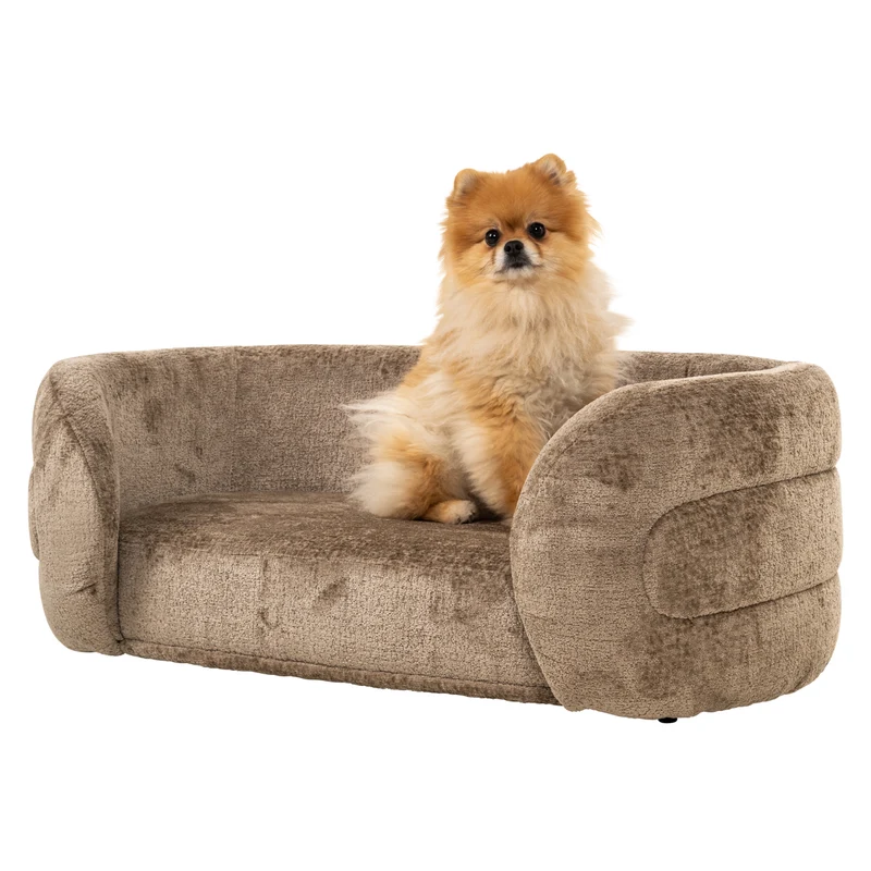 Hundebett Bingo Taupe Chenille – kuscheliger Rückzugsort für Hunde