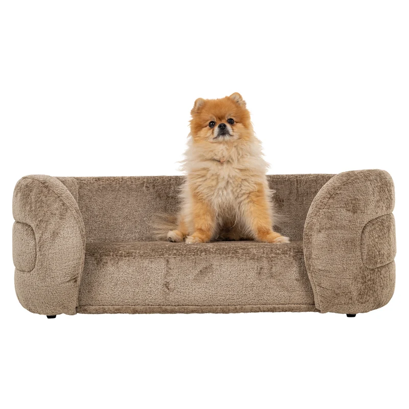 Hundebett Bingo Taupe Chenille – kuscheliger Rückzugsort für Hunde