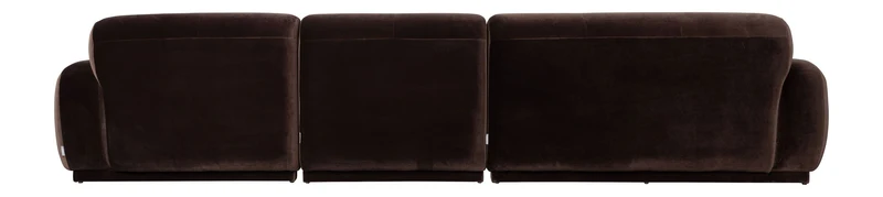 Sofa Hazel Chaise Longue Rechts, 6-Sitzer in Braun von Zuiver