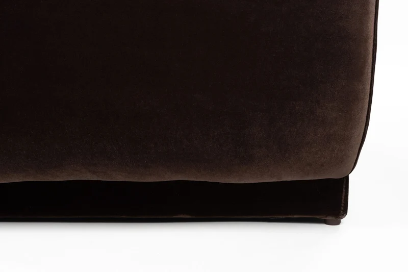 Sofa Hazel Chaise Longue Rechts, 6-Sitzer in Braun von Zuiver