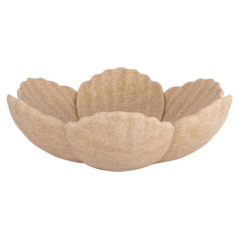 Richmond Dekoschale Shellie Beige – Muschelform, 35x33 cm