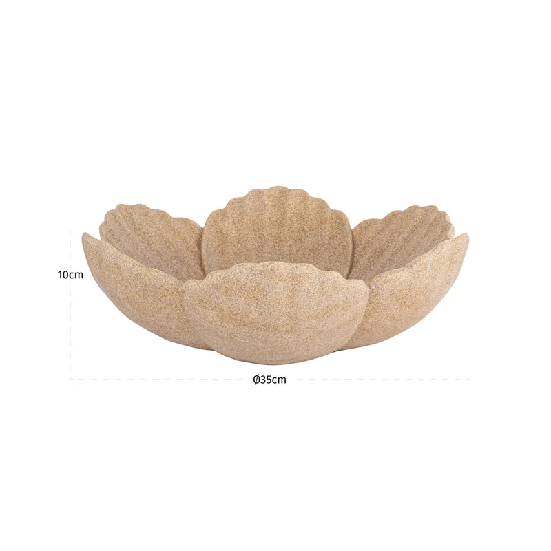 Richmond Dekoschale Shellie Beige – Muschelform, 35x33 cm