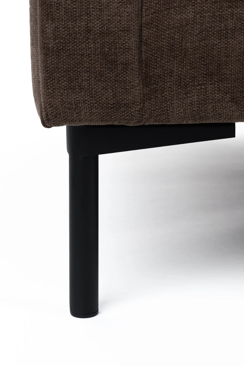 Sofa Summer 3-Sitzer von Zuiver in Dunkelbraun für das Wohnzimmer