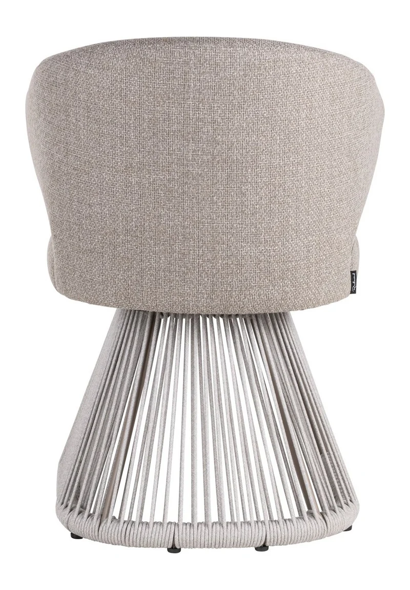 Outdoor Stuhl Nuba greige alpine mit Aluminiumgestell & Seilgeflecht