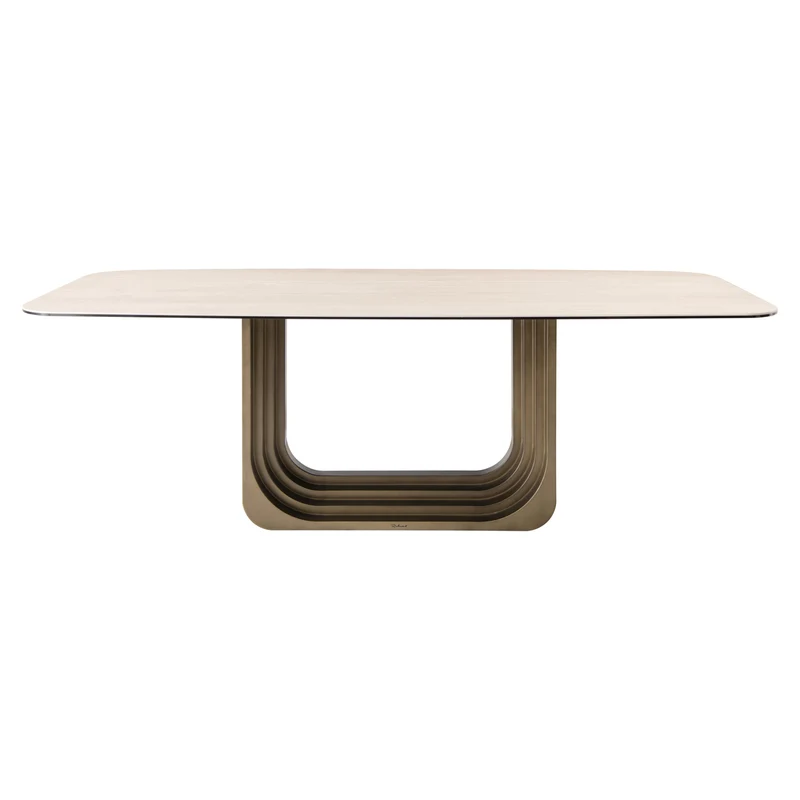 Esstisch Maxfield beige 230 cm, Keramik & Glas – Richmond Design