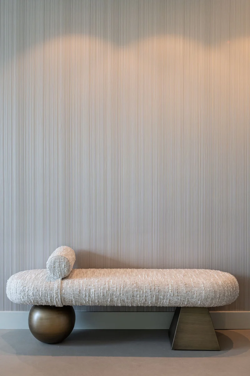 Sitzbank Geneva Alexander Jones beige angora, Polyester-Bezug