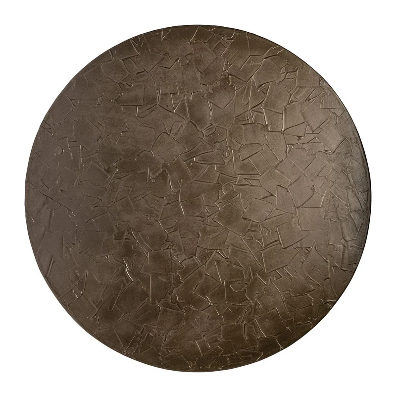Wandkunst Diga Brunzae Ø110 cm – rundes Wandrelief in Bronze-Optik