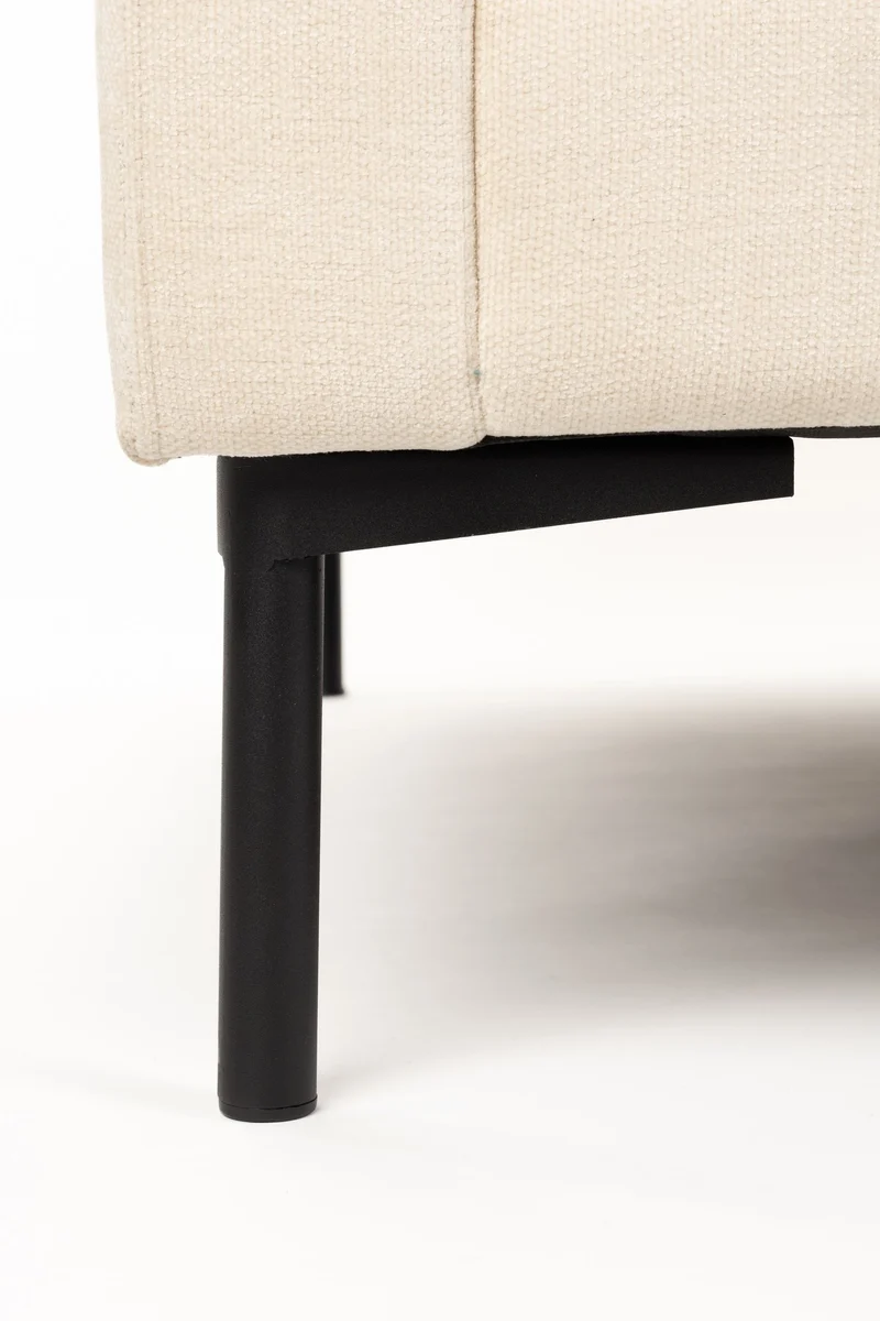 Sofa Summer 4,5-Sitzer Beige mit Stahlgestell fürs Wohnzimmer