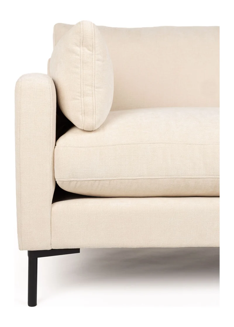 Sofa Summer 4,5-Sitzer Beige mit Stahlgestell fürs Wohnzimmer