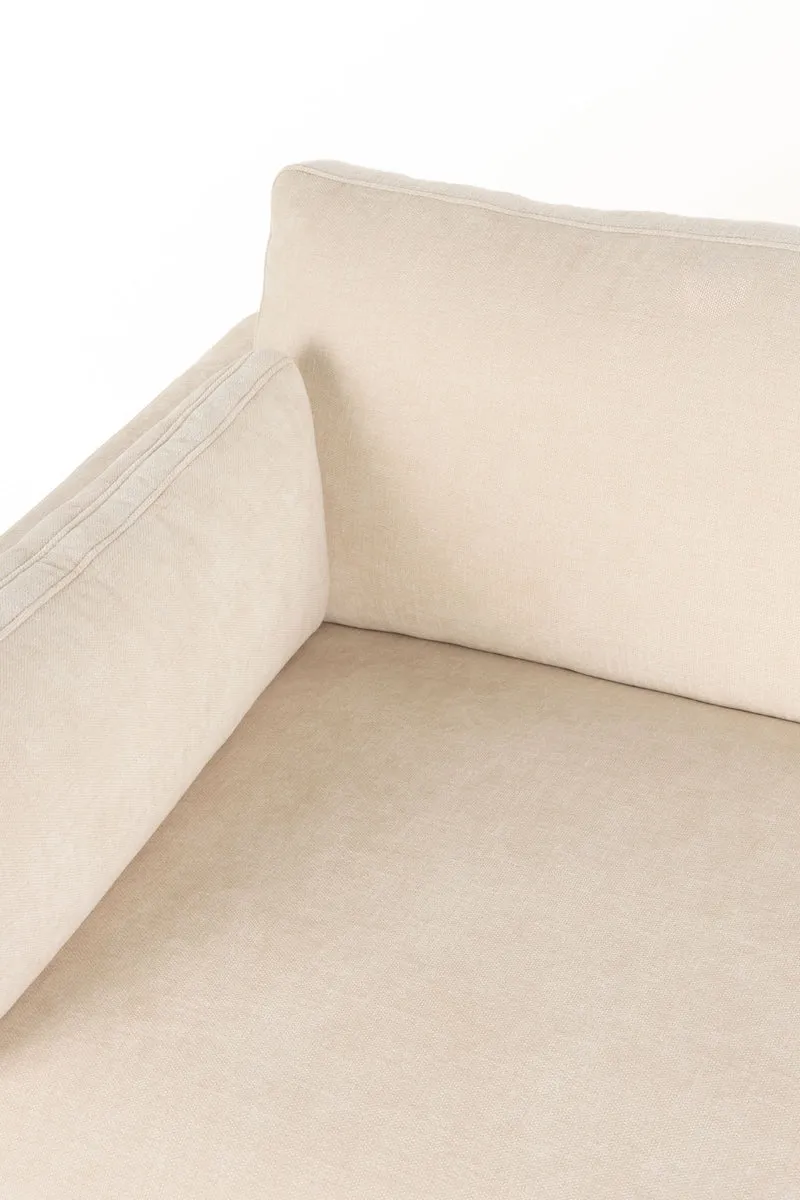 Sofa Summer 4,5-Sitzer Beige mit Stahlgestell fürs Wohnzimmer
