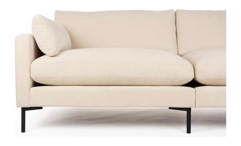 Sofa Summer Zuiver 7-Sitzer Beige mit Stahlgestell fürs Wohnzimmer