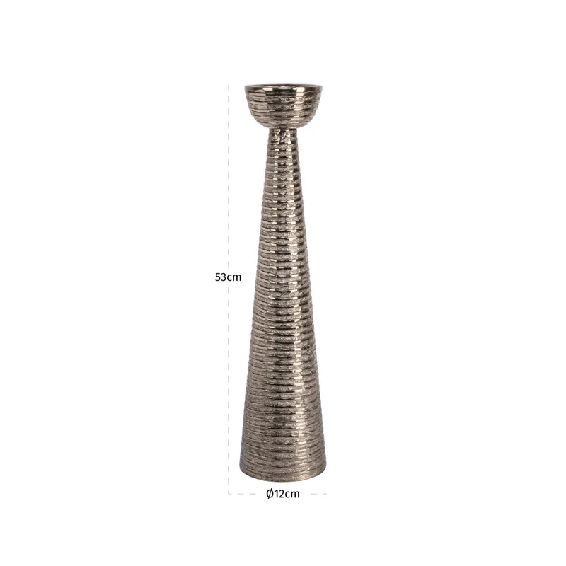 Richmond Kerzenhalter Jola brass antique large, Aluminium, 53 cm