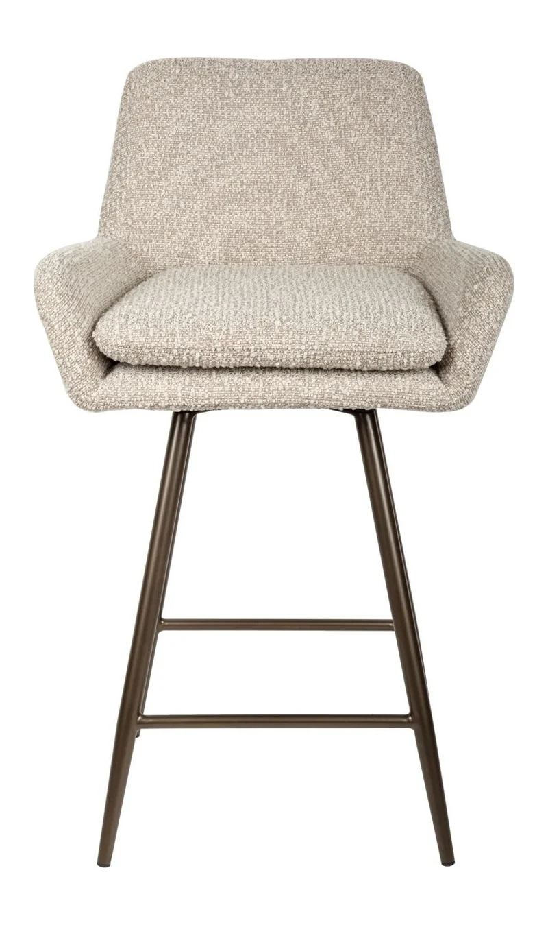 Barhocker Linsey natural chunky, drehbar, Richmond 2er-Set
