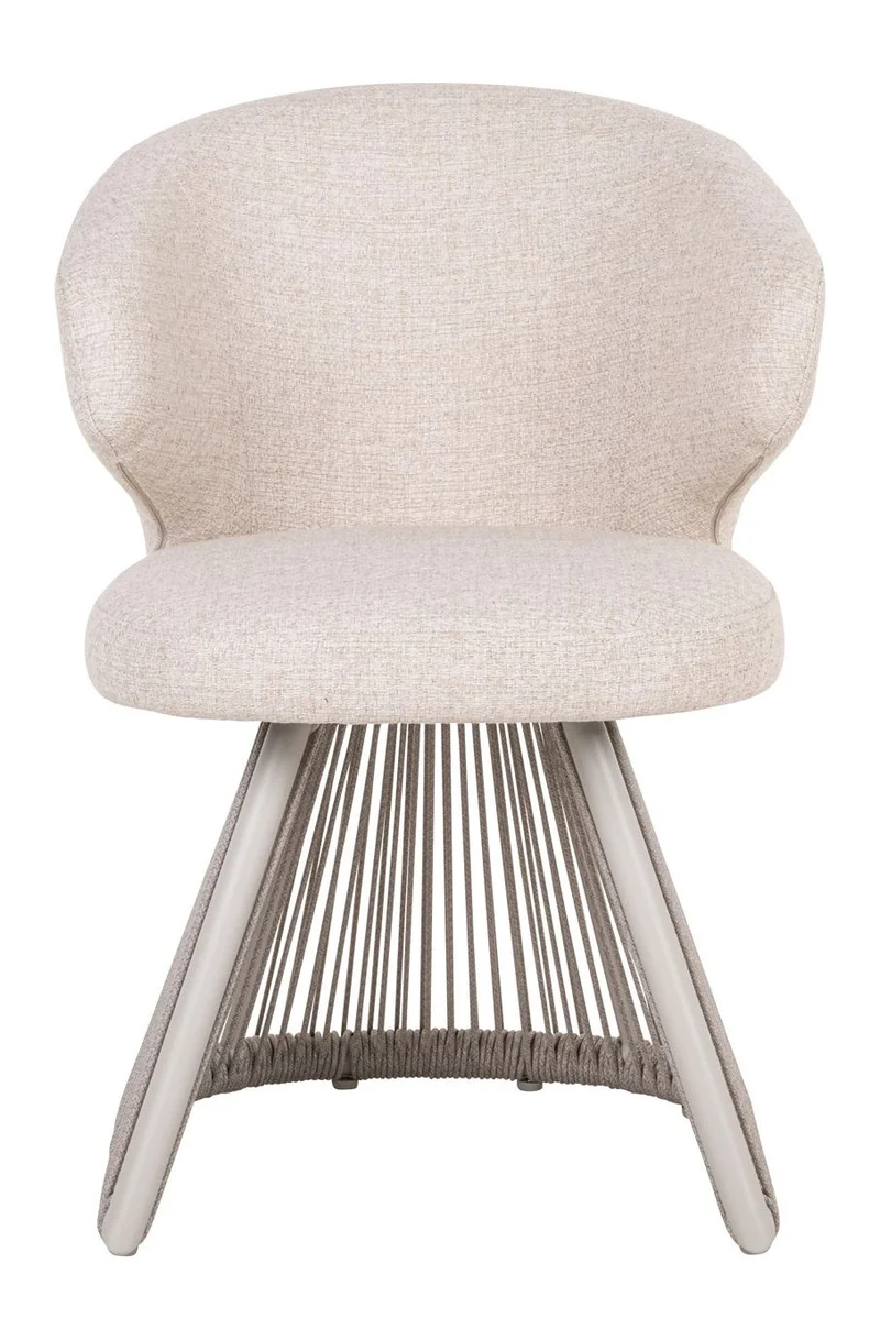 Outdoor Stuhl Nuba Beige Alpine – Richmond Gartenstuhl mit Geflecht