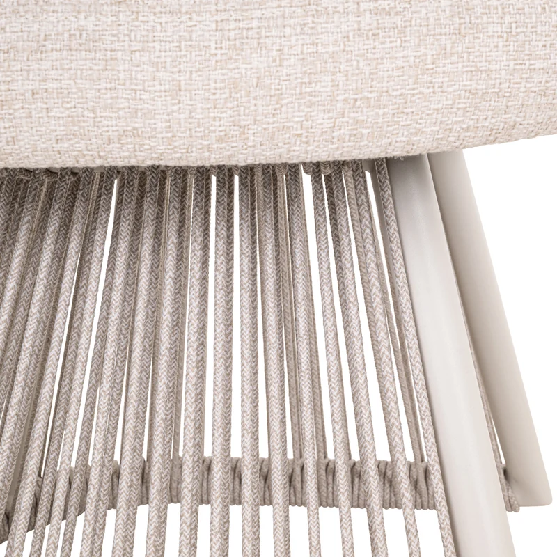 Outdoor Stuhl Nuba Beige Alpine – Richmond Gartenstuhl mit Geflecht