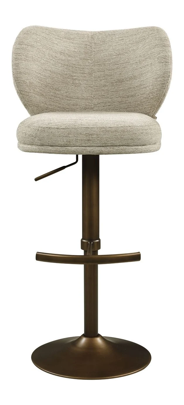 Barhocker Amely Richmond, drehbar mit Fußstütze, natural softweave