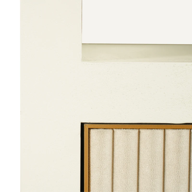 Schrank Tivoli white – Bogenschrank mit Spiegelrückwand, 210 cm