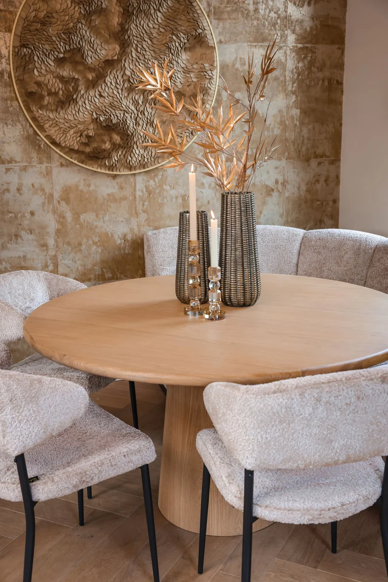 Kerzenhalter Meral in Braun, groß – Glas-Deko von Richmond Interiors
