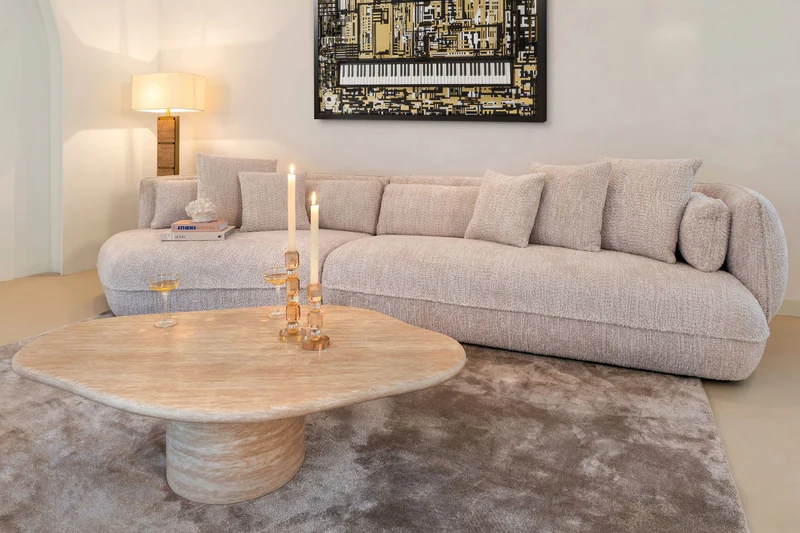 Kerzenhalter Meral in Braun, groß – Glas-Deko von Richmond Interiors