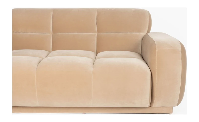 Sofa Hazel Beige mit 4,5 Sitzplätzen aus Eukalyptusholz von Zuiver