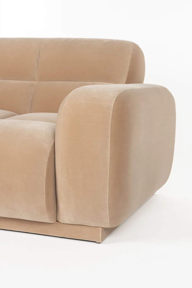 Sofa Hazel Beige mit 4,5 Sitzplätzen aus Eukalyptusholz von Zuiver