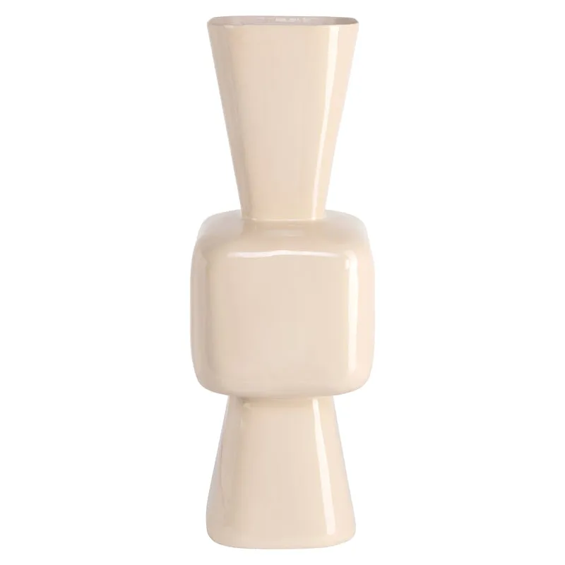 Richmond Vase Brooks Tapioca - Bodenvase aus Eisen, 46 cm hoch