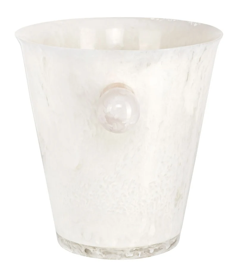 Richmond Veuve Weinkühler Weiß, handgegossenes Harz, 35,5 cm