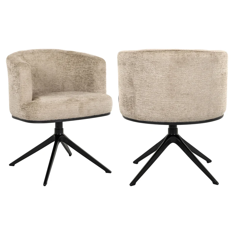 Esszimmerstuhl Cheyenne desert fusion mit Drehfunktion, beige