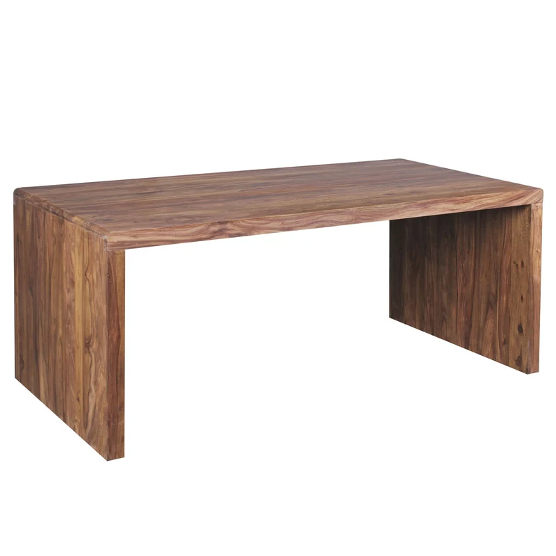 Schreibtisch BOHA 180cm Sheesham Massivholz Landhausstil Büroablage