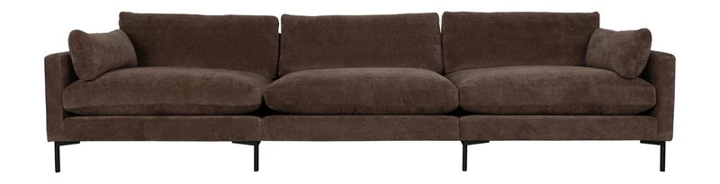 Sofa Summer 4,5-Sitzer Dark Brown mit Stoffbezug von Zuiver