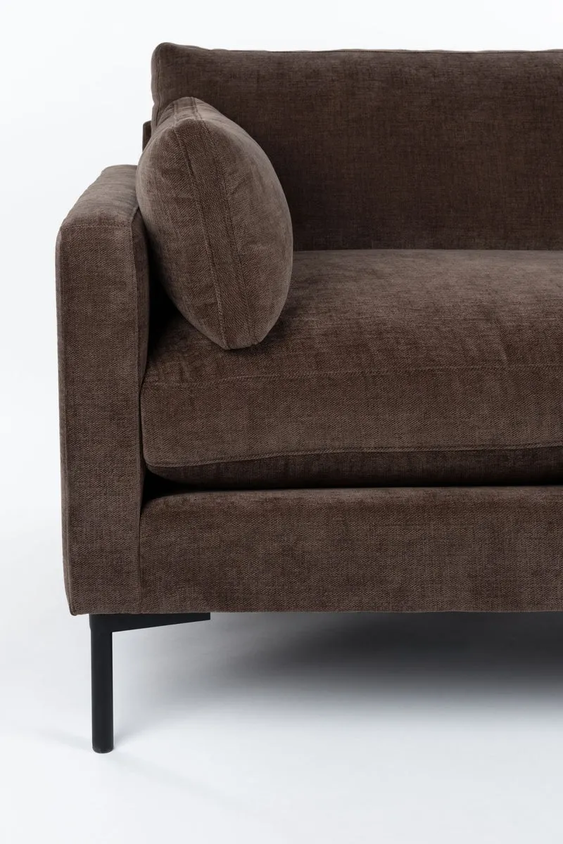 Sofa Summer 4,5-Sitzer Dark Brown mit Stoffbezug von Zuiver