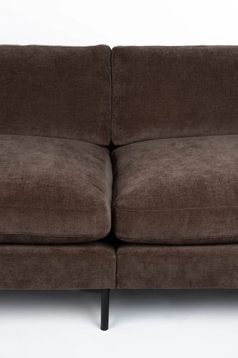 Sofa Summer 4,5-Sitzer Dark Brown mit Stoffbezug von Zuiver
