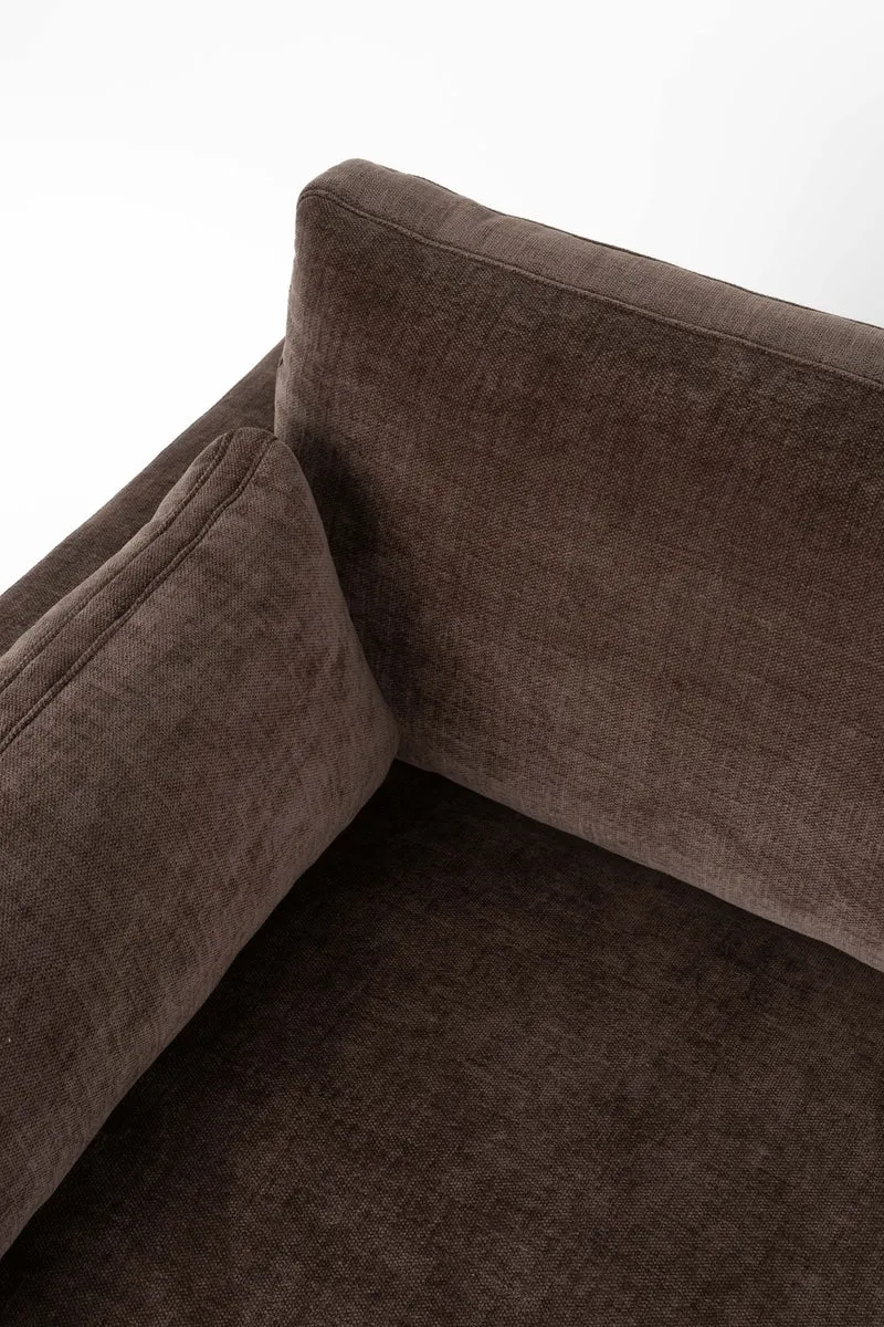 Sofa Summer 4,5-Sitzer Dark Brown mit Stoffbezug von Zuiver