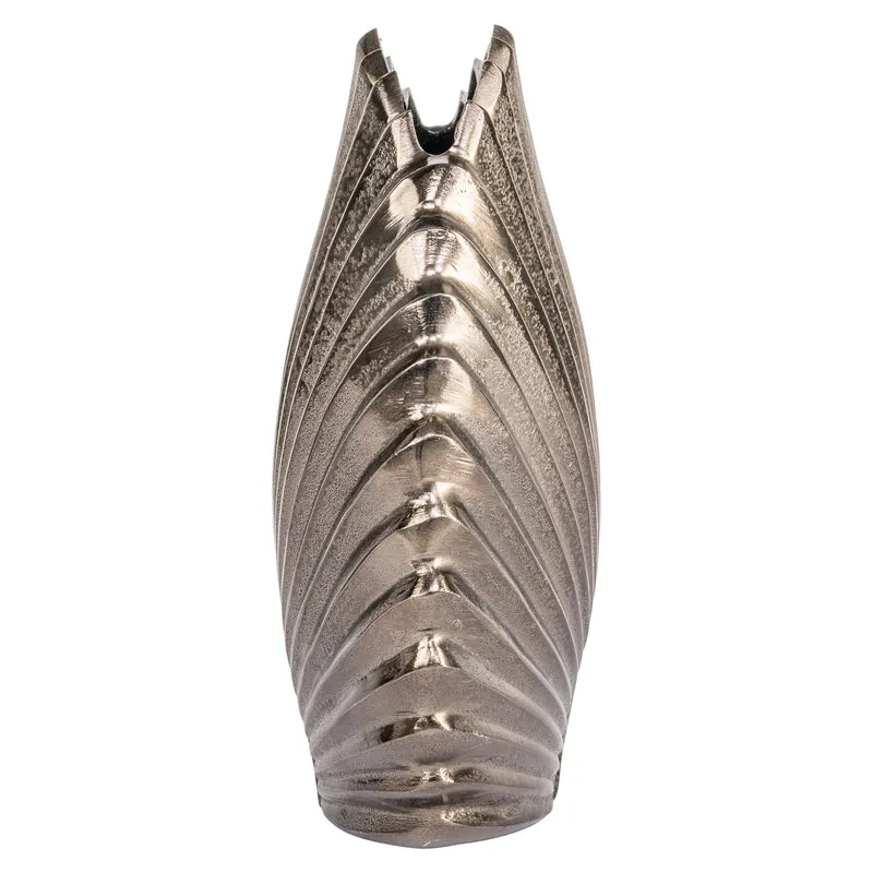 Vase Mara brass antique - elegante Deko-Vase aus Aluminium, groß