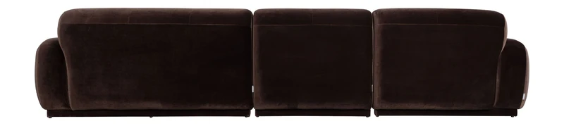 Ecksofa Hazel 6-Sitzer Chaise Longue Links in Braun, Wohnzimmer