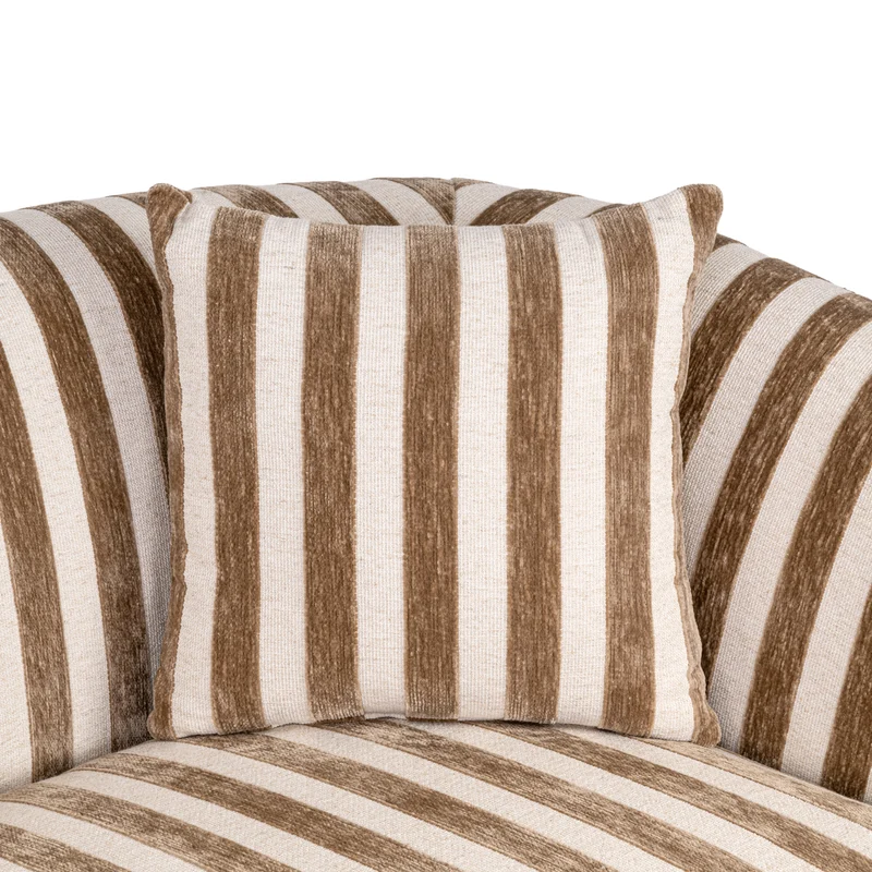 Sofa Luxandra Stripes Sand – Richmond Design mit Taschenfederkern