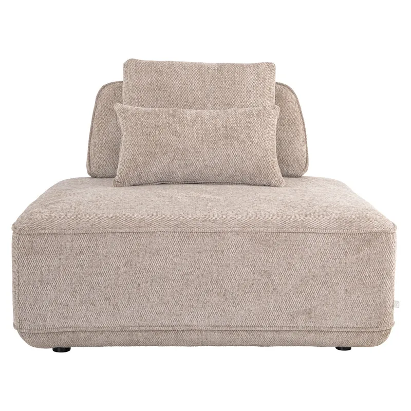 Sofa Tudor 1-Sitzer Mocca mit verschiebbarer Rückenlehne