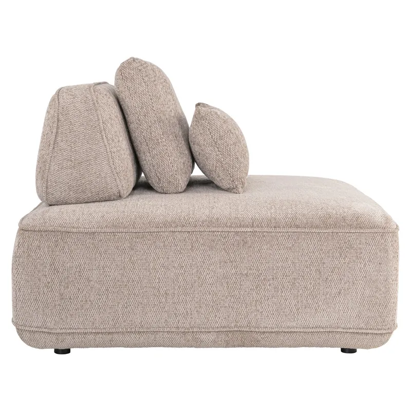 Sofa Tudor 1-Sitzer Mocca mit verschiebbarer Rückenlehne