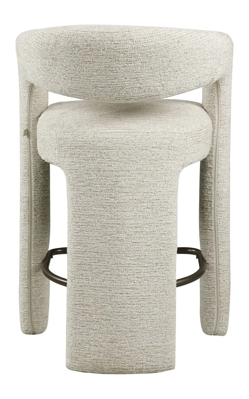Barhocker Soho Natural Linear – Richmond, gepolstert mit Armlehnen