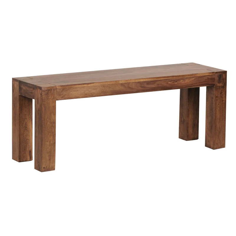Sitzbank MUMBAI Sheesham Massivholz 120x45x35cm Landhausstil