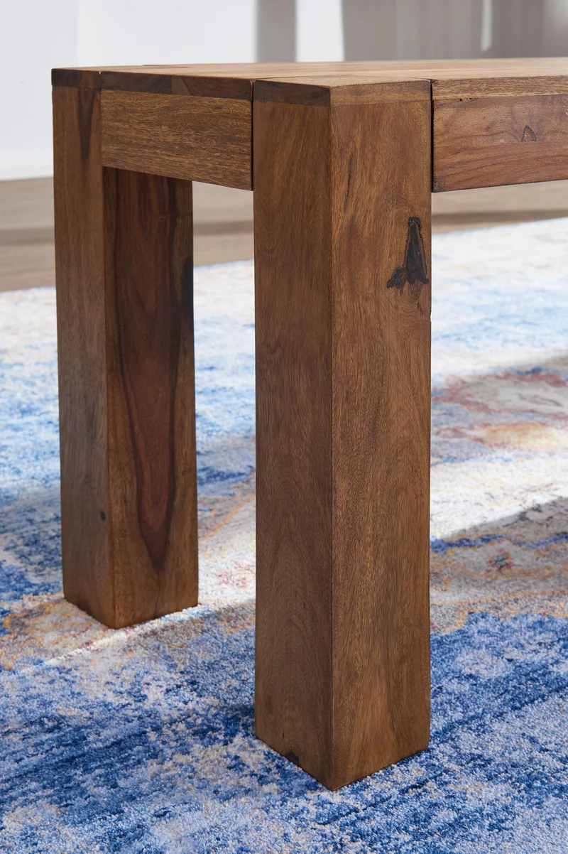 Sitzbank MUMBAI Sheesham Massivholz 120x45x35cm Landhausstil