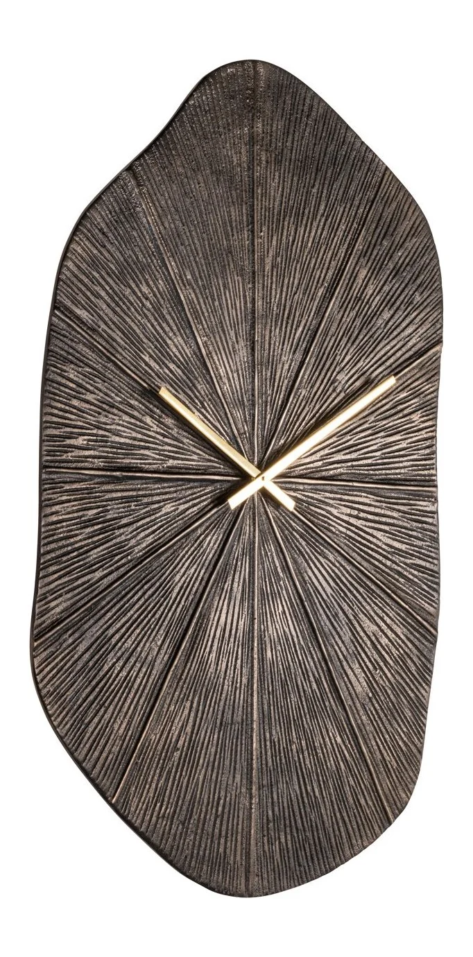 Wanduhr Livine bronze aus Aluminium, rund, 79,5 cm, Richmond