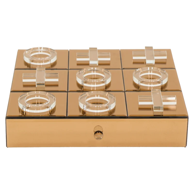 Richmond Dekoratives Spiel Victoria braun aus MDF, Spiegel & Glas