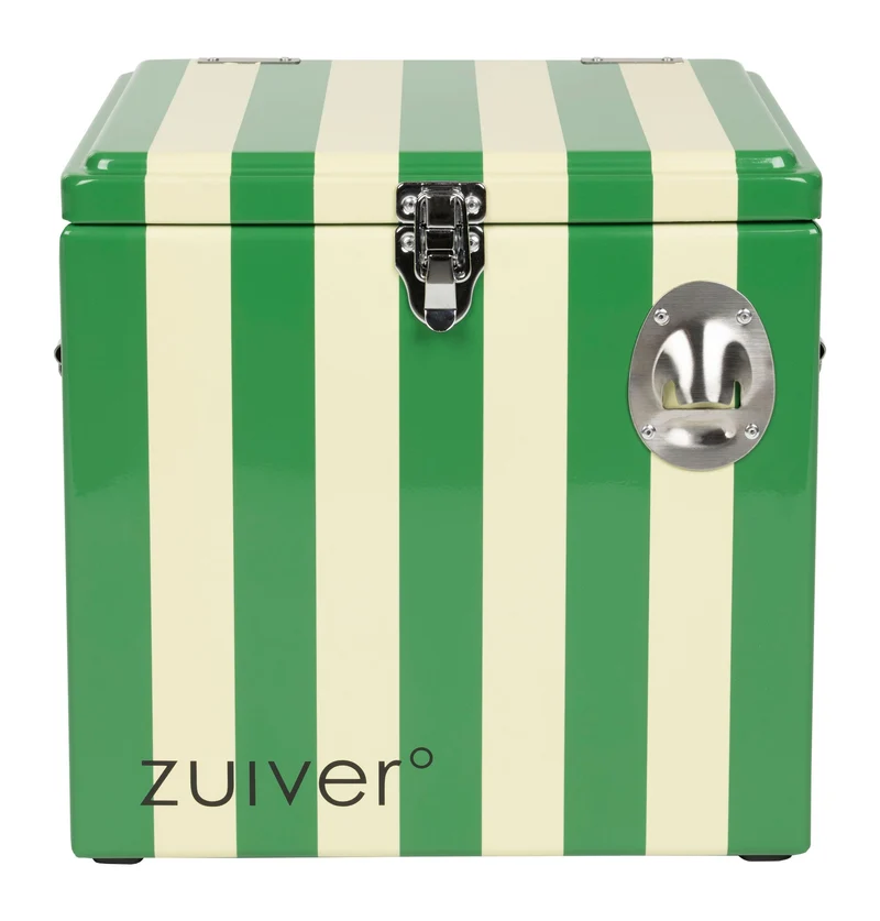 Kühler Be Cute Stripes Green mit Flaschenöffner für Garten & Küche