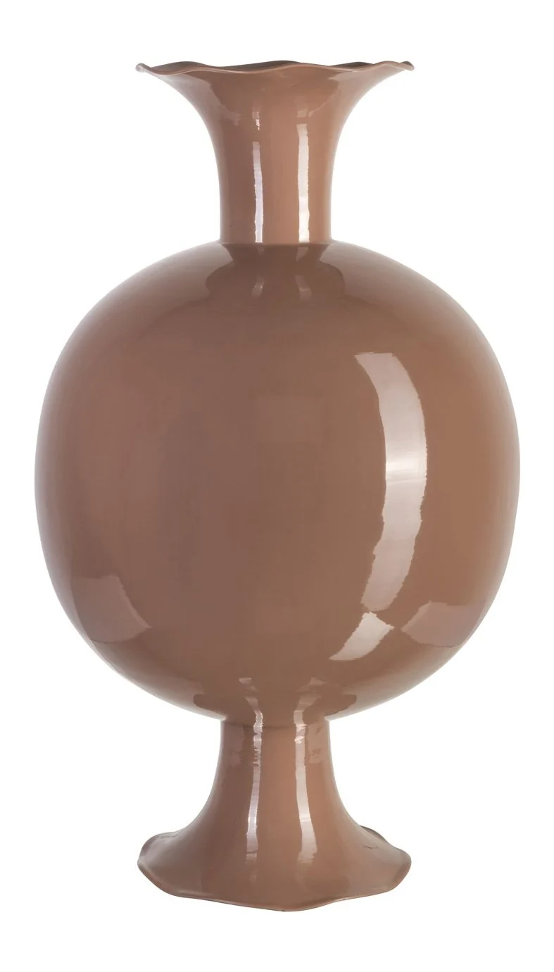 Richmond Vase Mochi Mocha Mousse – Bodenvase Eisen, 74,5 cm