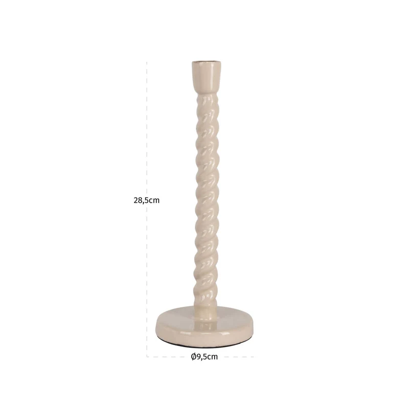 Richmond Kerzenhalter Nena tapioca small, Aluminium, 28,5 cm