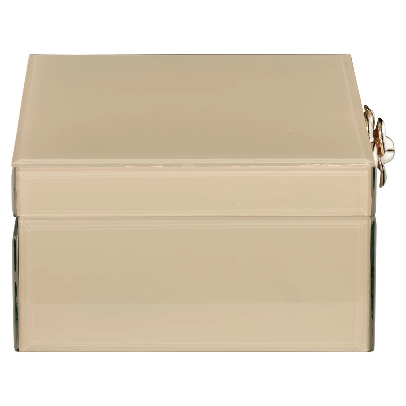 Aufbewahrungsbox Abbey ivory von Richmond aus MDF und Glas