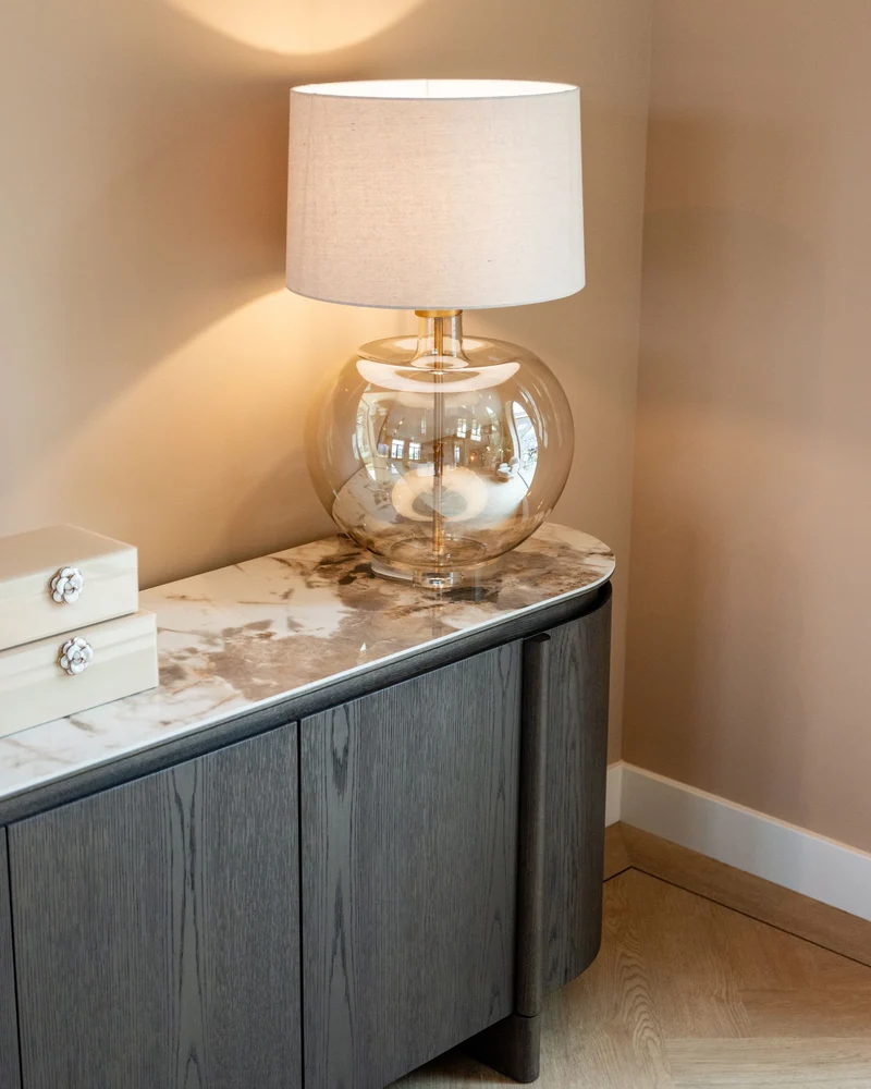 Aufbewahrungsbox Abbey ivory von Richmond aus MDF und Glas