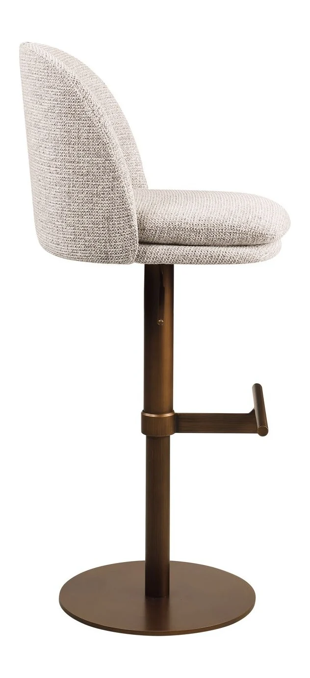 Barhocker Vesper mocca fancy – höhenverstellbar & drehbar
